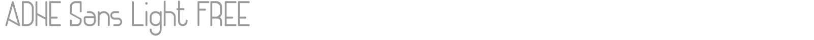 Adhe Sans font preview